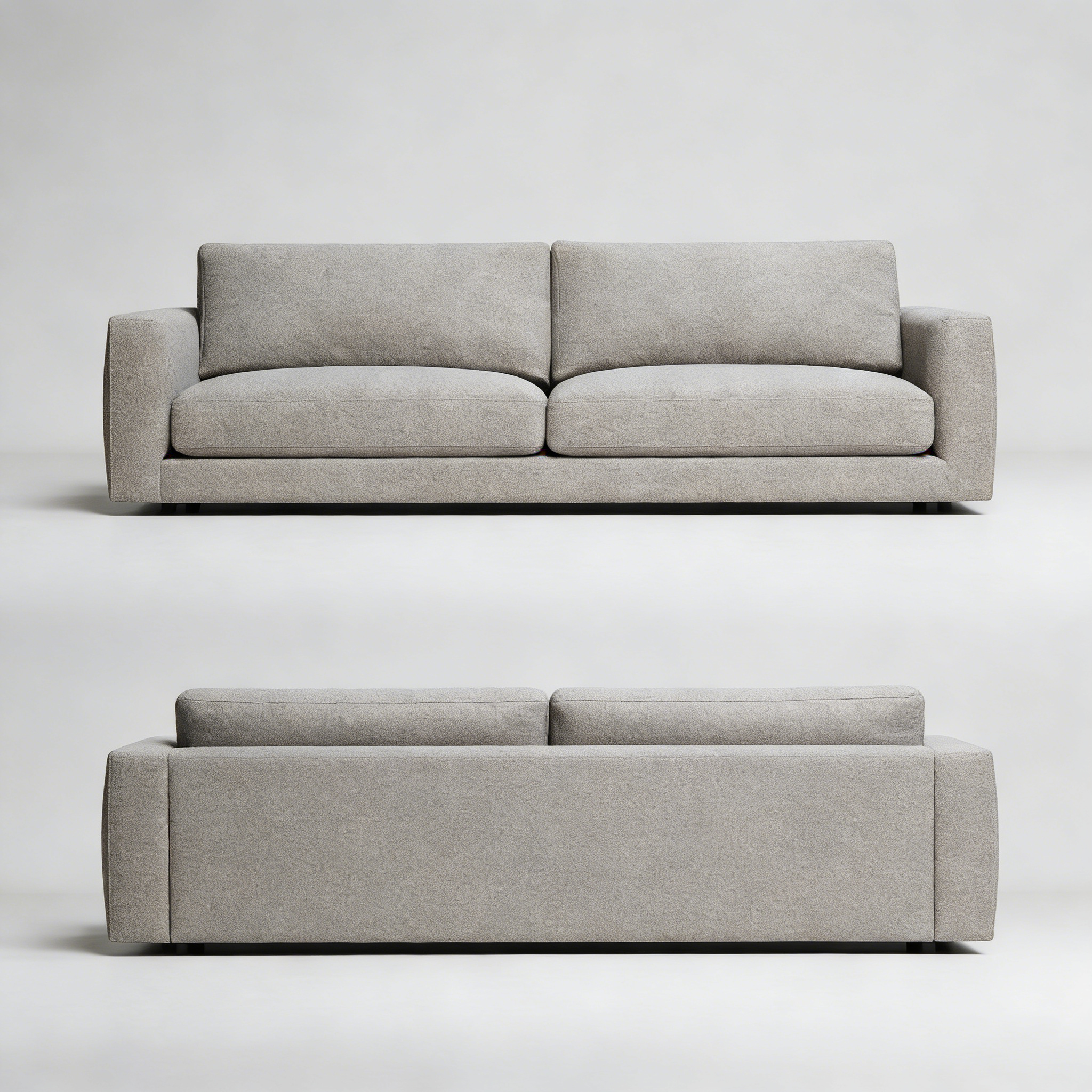 Aura Sofa - Bohoes Samt Grau