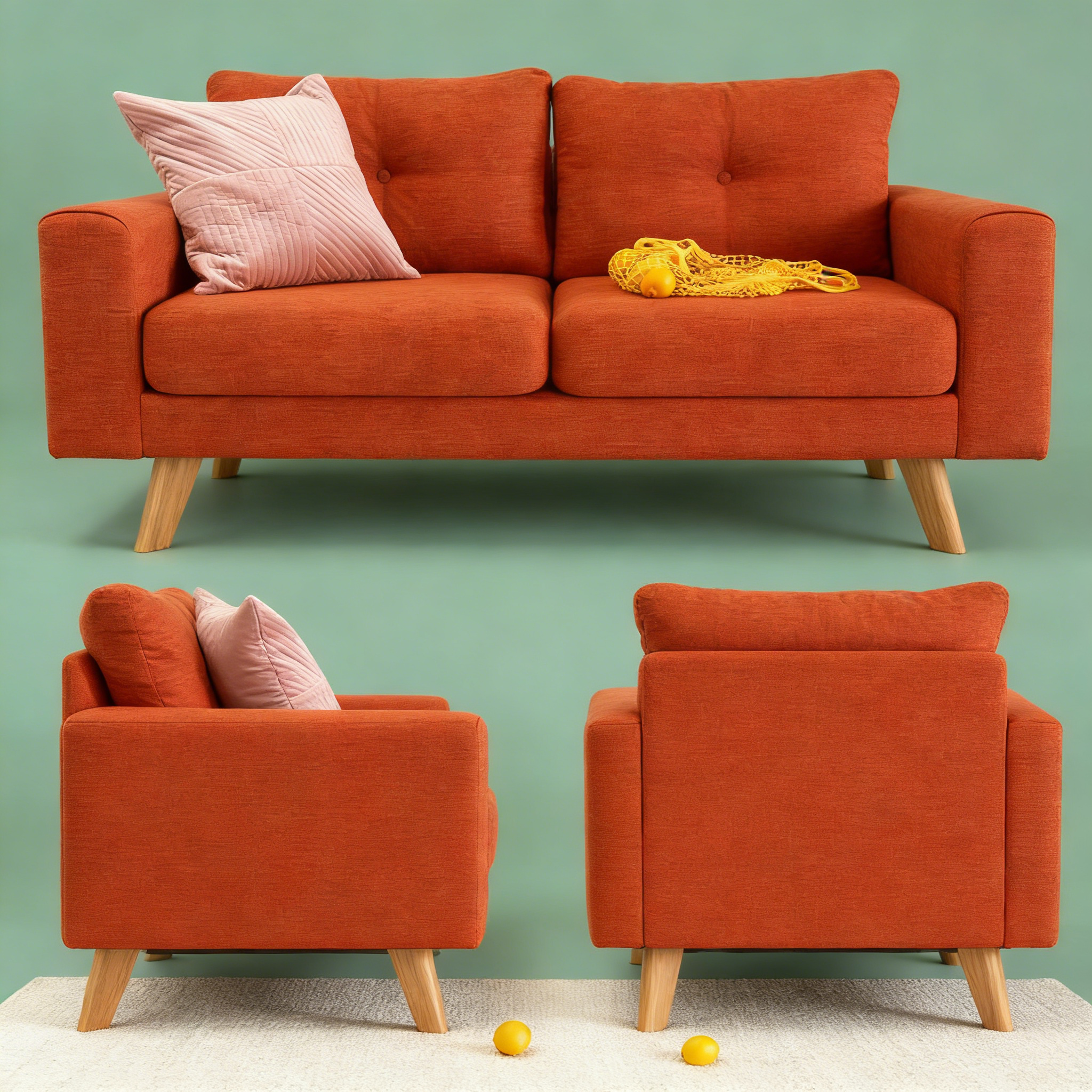 Form Couchtisch - Glas Tischplatte (Schwarz)