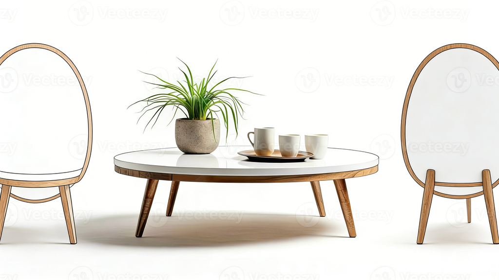 Form Couchtisch - Eiche Tischplatte (Grün)