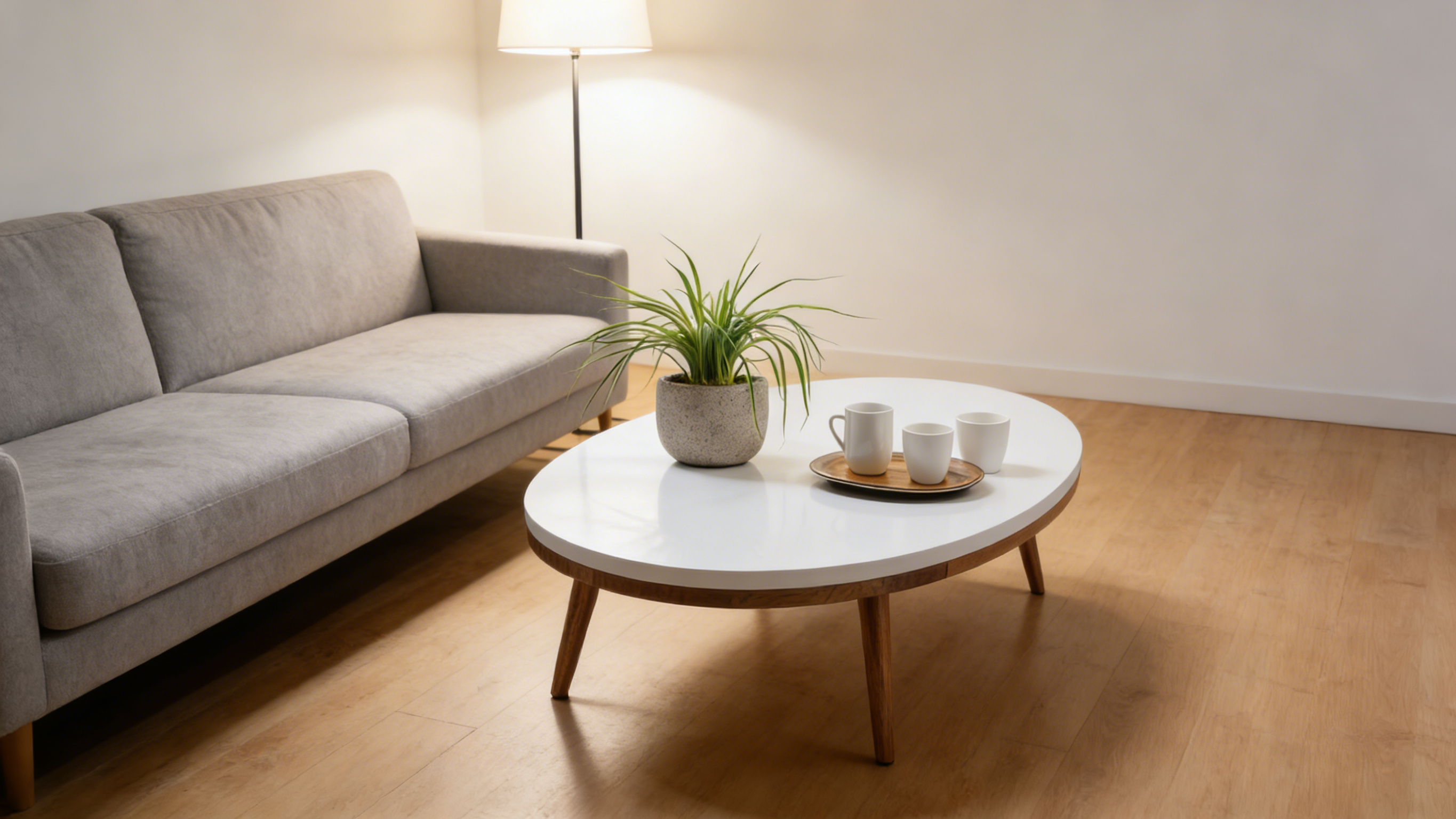 Form Couchtisch - Eiche Tischplatte (Grün)