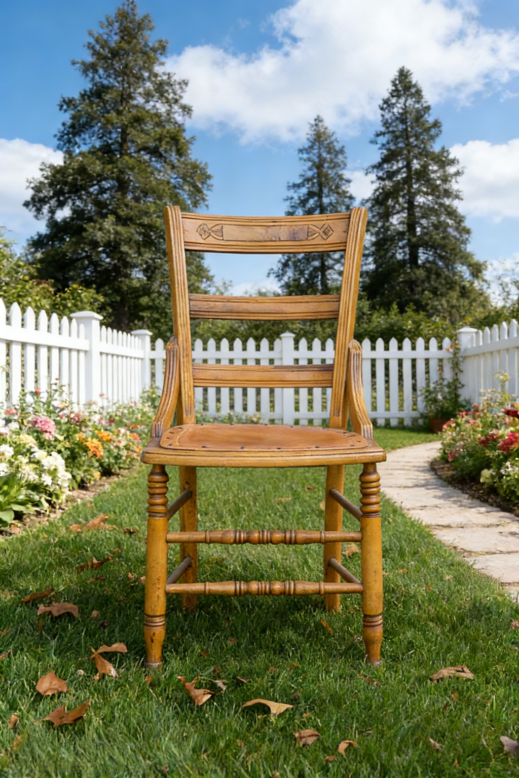 Rest Bett mit Upholstery-Kopfteil - Creme